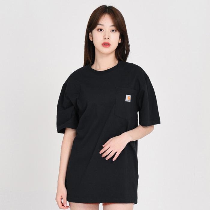 칼하트 (K87) 워크 포켓 반팔티 BLACK 37,800원