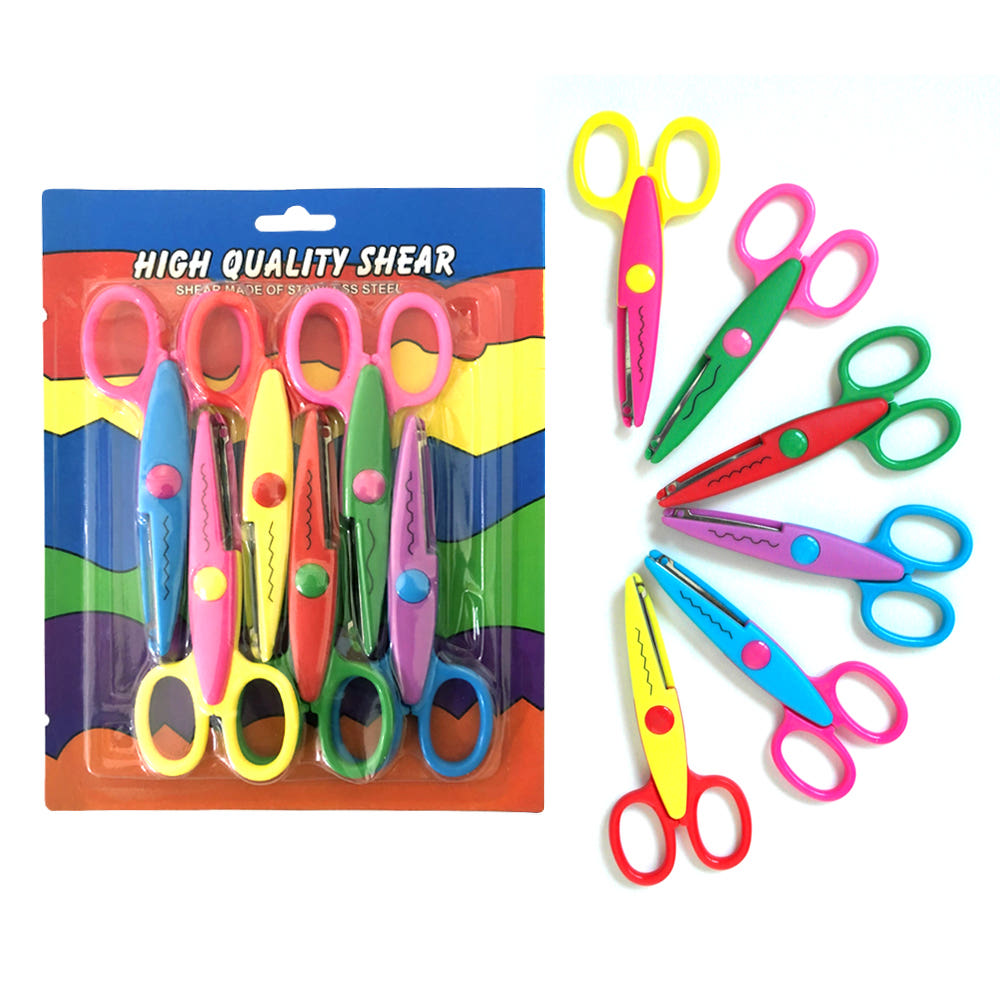 아이나라에듀 알록달록 모양가위 6종 2세트(12개)핑킹가위 가위세트 14세 이상 12,400원