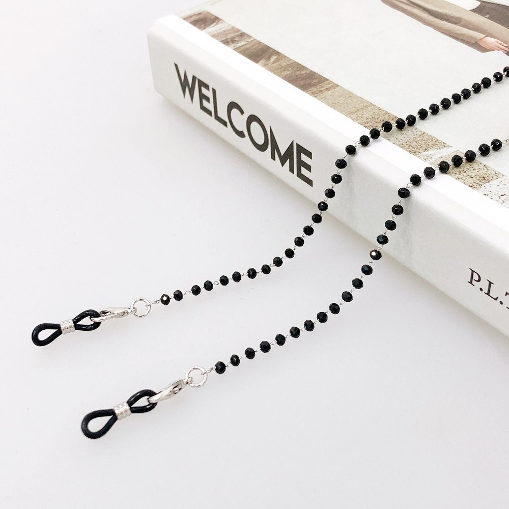 eyelove 핸드메이드 롱 체인 콩콩 비즈 원석 패션 안경줄 마스크줄 겸용 11,900원