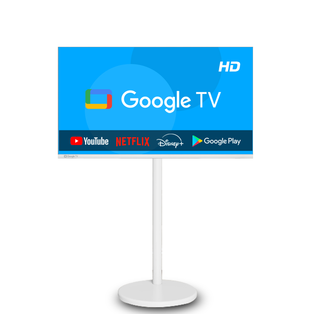 이브이 32인치 81cm HD 스마트 구글TV 화이트 삼탠바이미 셋트, 81cm, 32인치 HD 구글TV 화이트, 스탠드형, 고객직접설치 245,000원