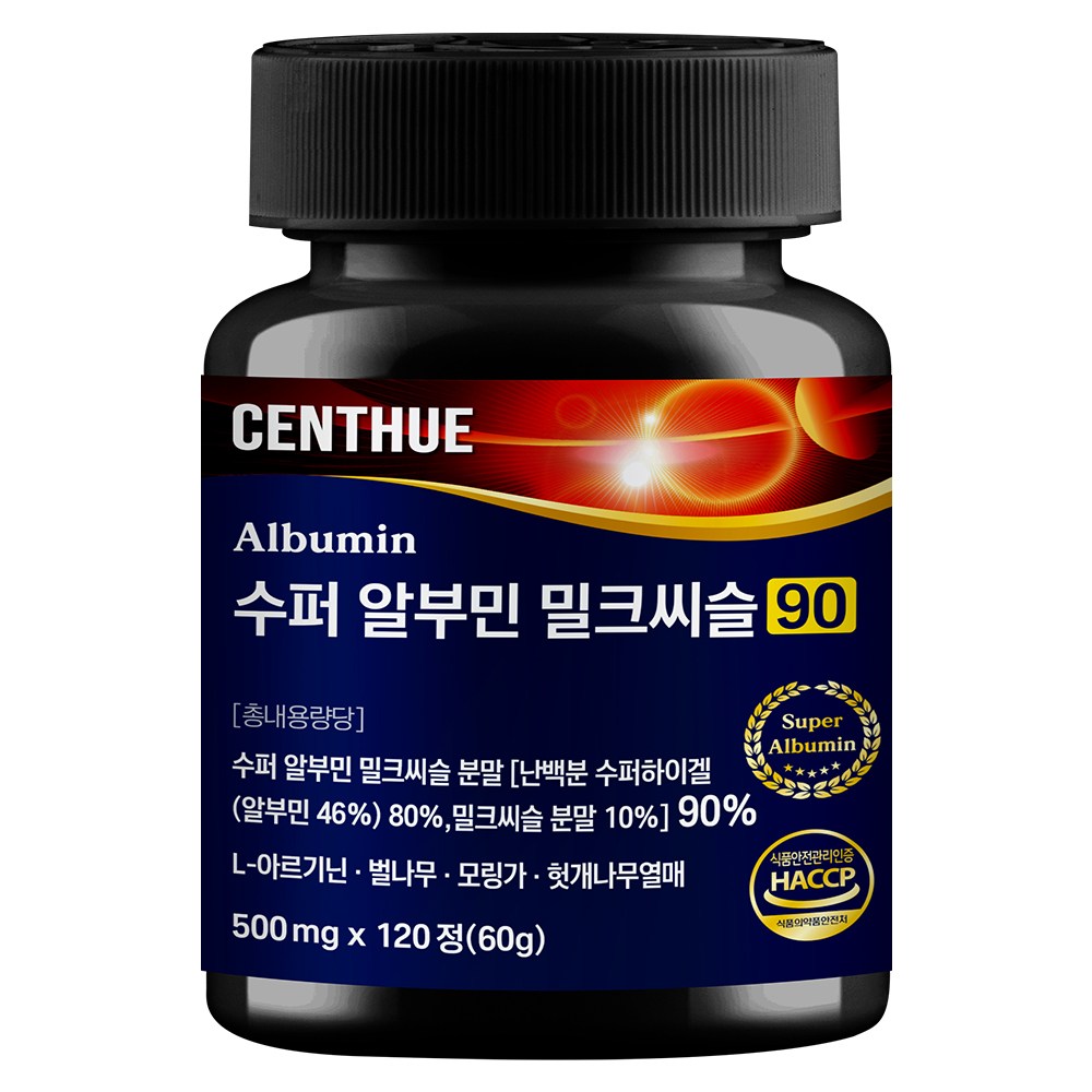 센트휴 수퍼 알부민 밀크씨슬 90, 1개, 120정 16,800원