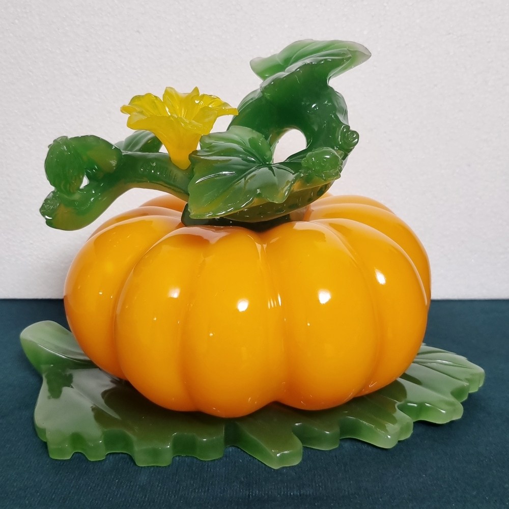 대형 호박 장식품 풍수 인테리어 호박 소품 개업 집들이 선물, 노랑 110,000원