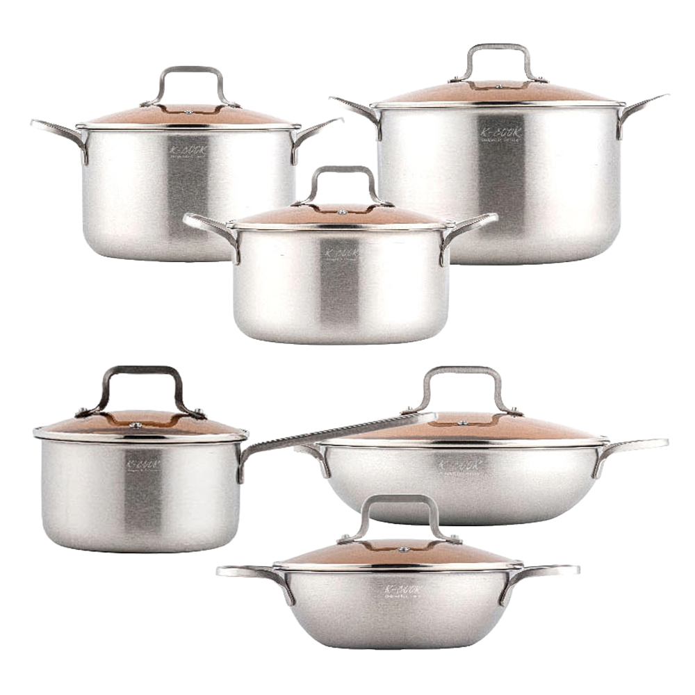 리빙아트 인덕션 케이쿡 냄비 6종 세트 206,900원