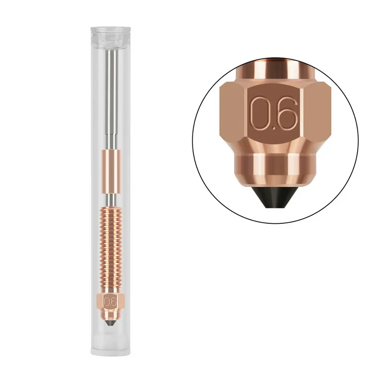 크리에이티 K1 맥스 노즐 K1C 노즐 올인원 경화강 티타늄 고유량 업그레이드 0.4mm 0.2 0.6 0.8 퀵스왑 노 14,200원