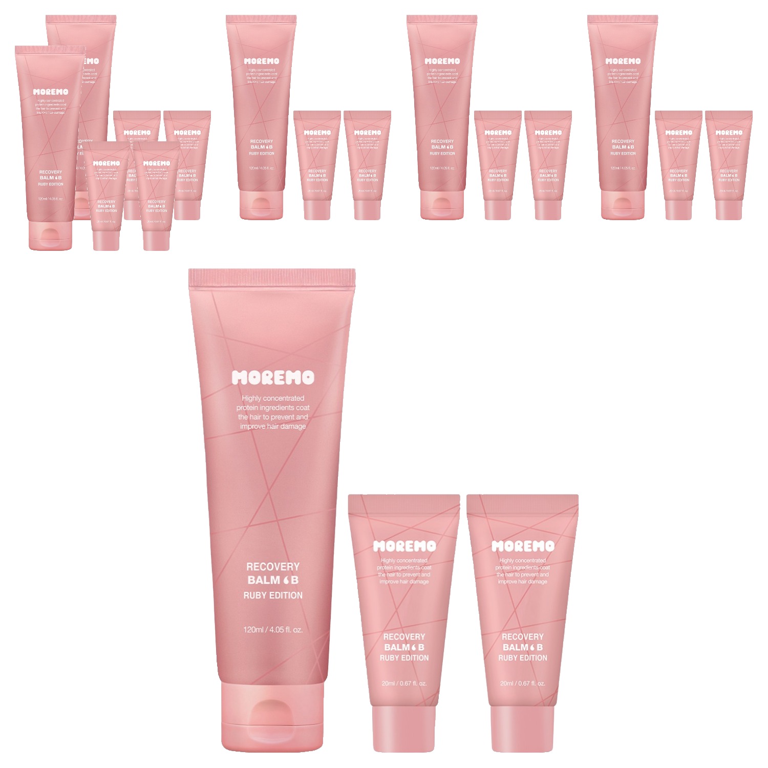 모레모 리커버리 밤 B 루비 에디션 헤어트리트먼트 120ml + 20ml x 2p 98,400원