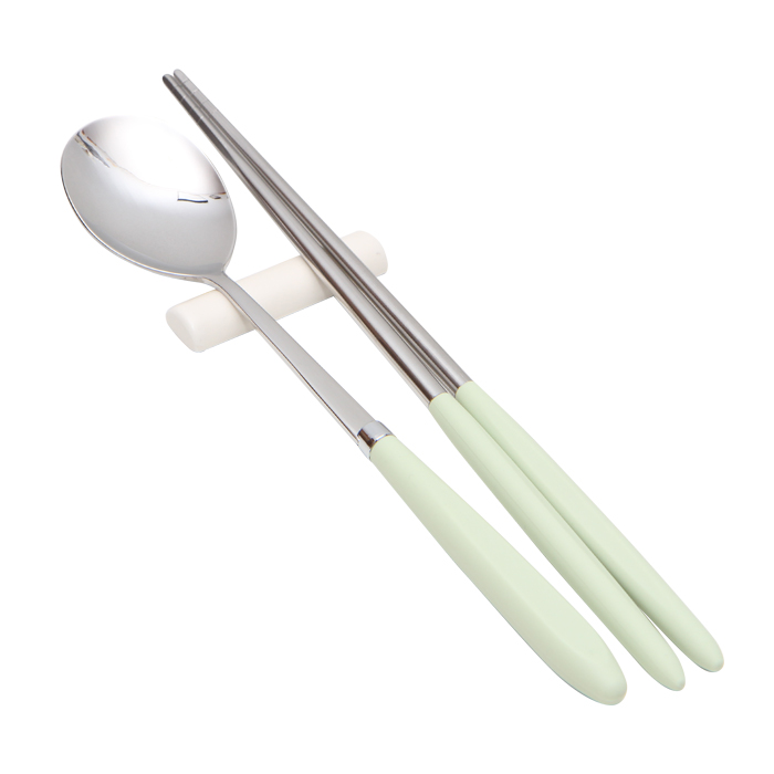 윌리브 304스텐 아모스 파스텔 수저 세트, 그린, 숟가락 + 젓가락, 1세트 7,220원