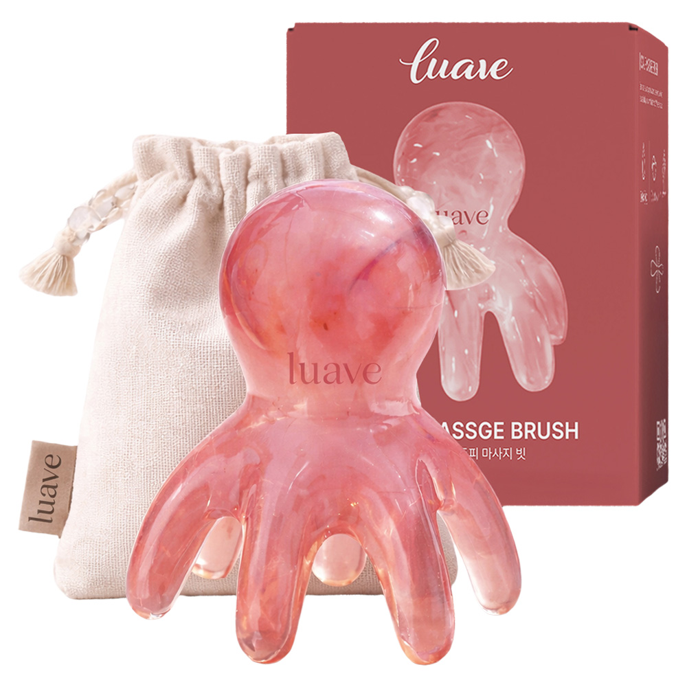 루아브 문어 두피 괄사 마사지기, 핑크, 1개 5,100원