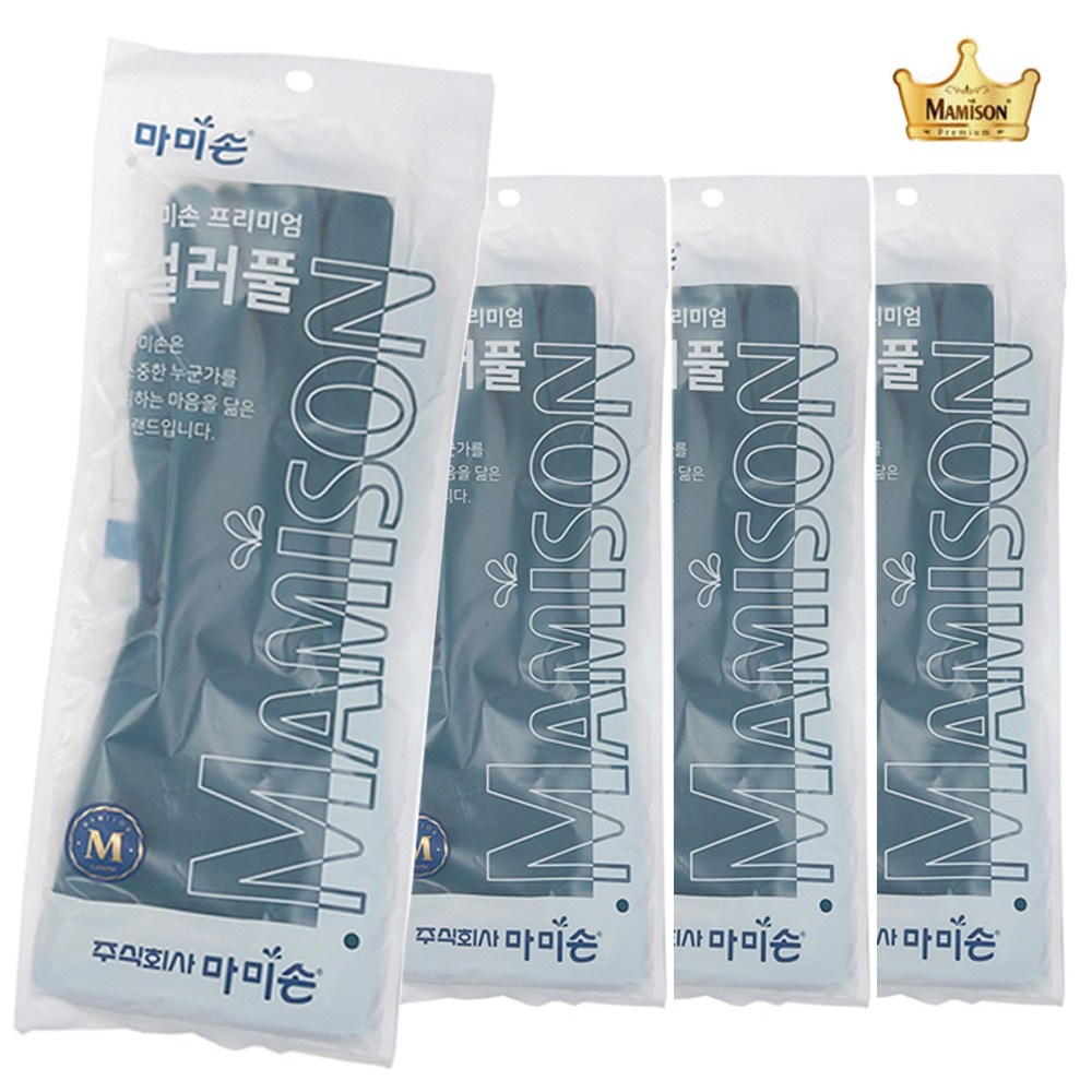 마미손 천연 라텍스 파스텔 컬러 프리미엄 고무장갑 13,000원