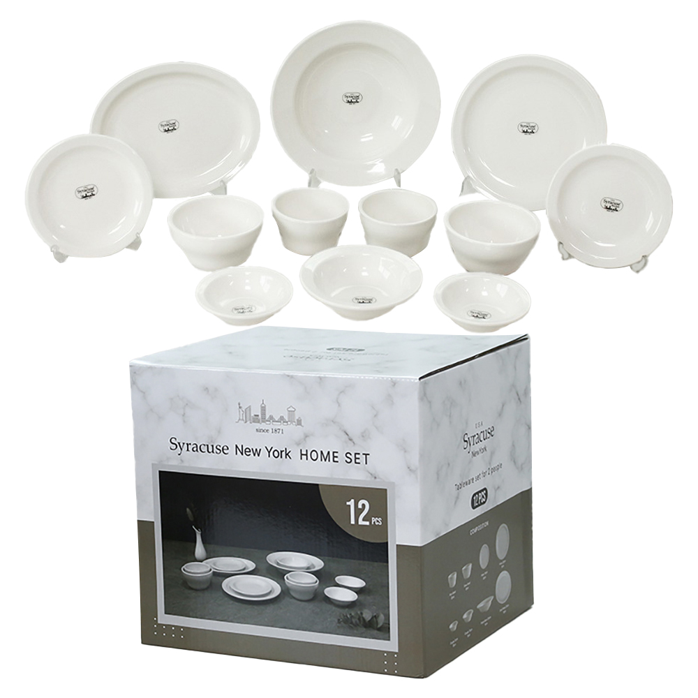시라쿠스 뉴욕 2인 홈 식기세트 12p 117,510원