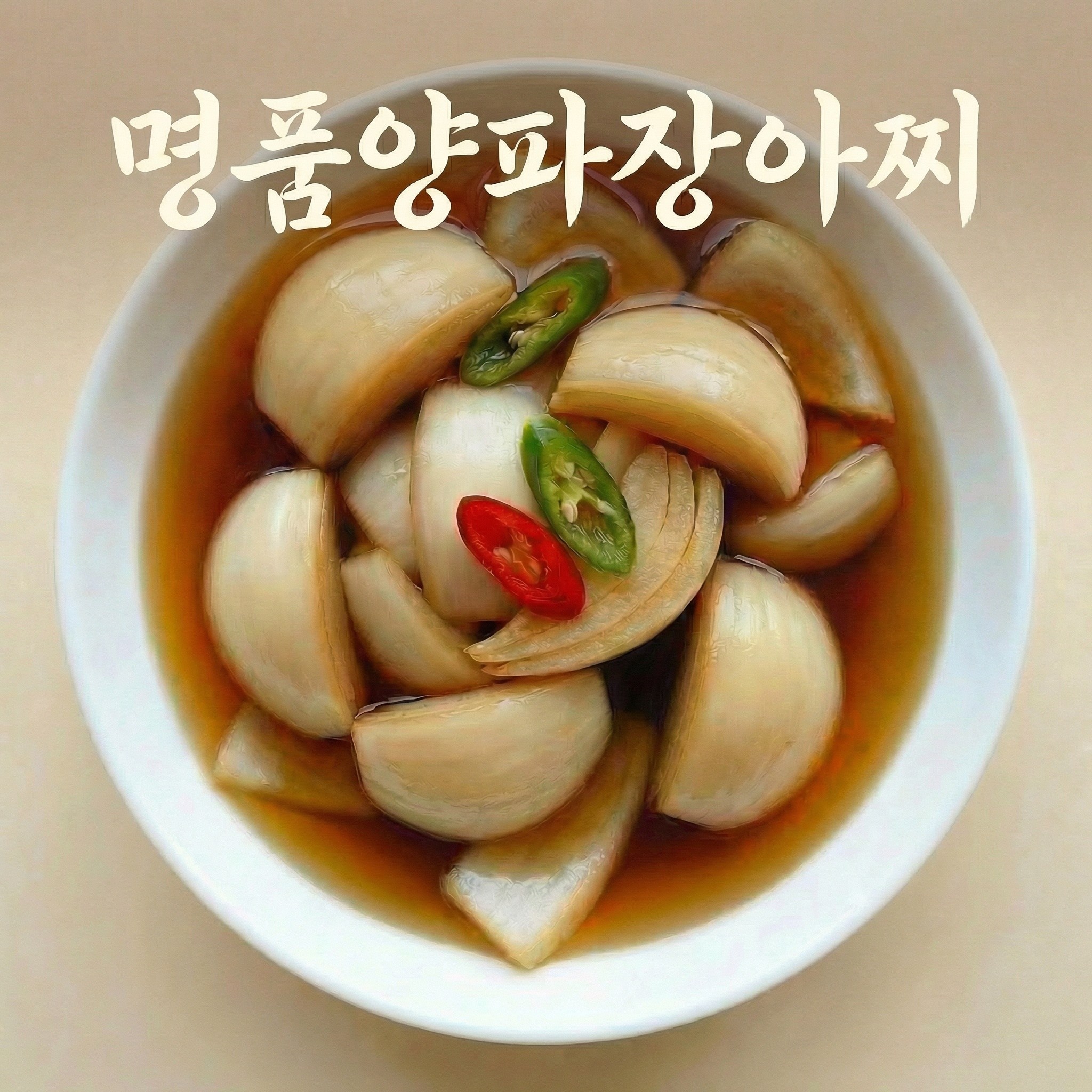 [직접 만든 비법간장]에 담근 [국내산] 양파 장아찌, 3개, 500g 19,400원