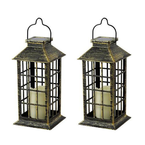 HK.sell 태양광 LED 일렁이는 촛불 랜턴 2p, 황색등 18,900원