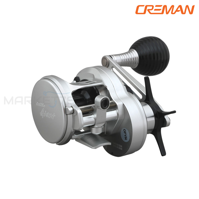 크레만 리틀자이언트 장구통 베이트릴 라운드릴, 실버, 지깅핸들 5.6 우핸들 352,000원