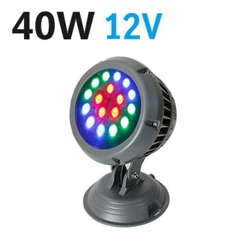 [수목등 RGBC-40] RGB 색변환 해아람LED 렌즈형 40W 수목투사등기구 조경 야외 방수 직부형 집중 경관 조명, 1개 156,000원