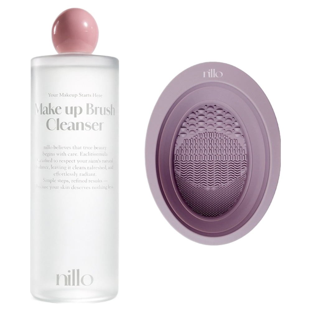 닐로 메이크업 브러쉬 클렌저 + 클렌징 패드 퍼플, 500ml, 1개 17,500원