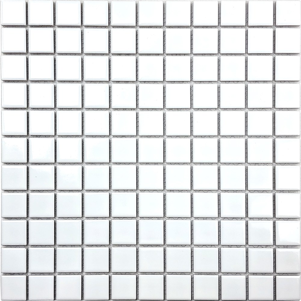 자기질모자이크타일 25mm 화이트 유광 [박스판매=1해배] 27,000원