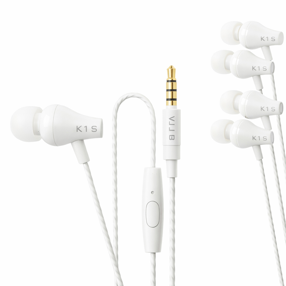 VJJB 게이밍 인이어 커널형 이어폰 K1S 1+1+1, 화이트+화이트+화이트, K1S 6,900원