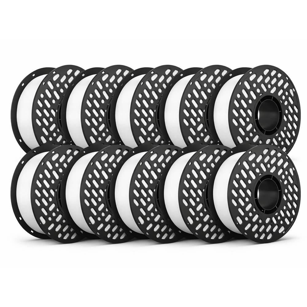 CaiLab 고강도 고탄성 PLA+ 3D 프린터 필라멘트 1.75mm 노즐 막힘 없는 선경 안정성 1kg, (PLA), 화이트 10롤 세트 190,000원