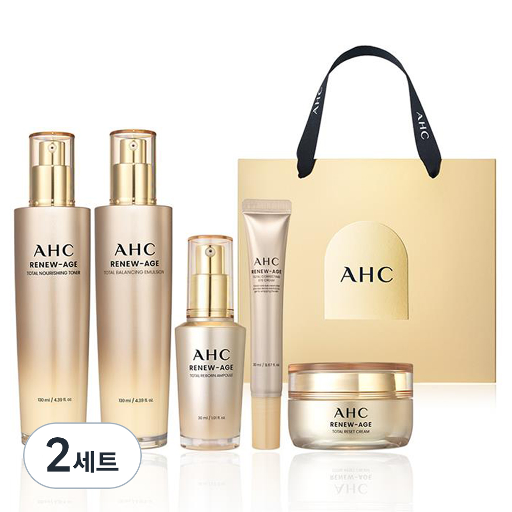 AHC 리뉴에이지 토탈 4종 + 아이크림 20ml 기프트 세트 81,800원