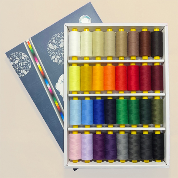 [국내자체생산] 고강력코아사 45수2합 32색상 실세트 1000m 재봉실 미싱실 가정용실 공업용실, 45수2합 고강력코아사 32색상, 1개 43,900원