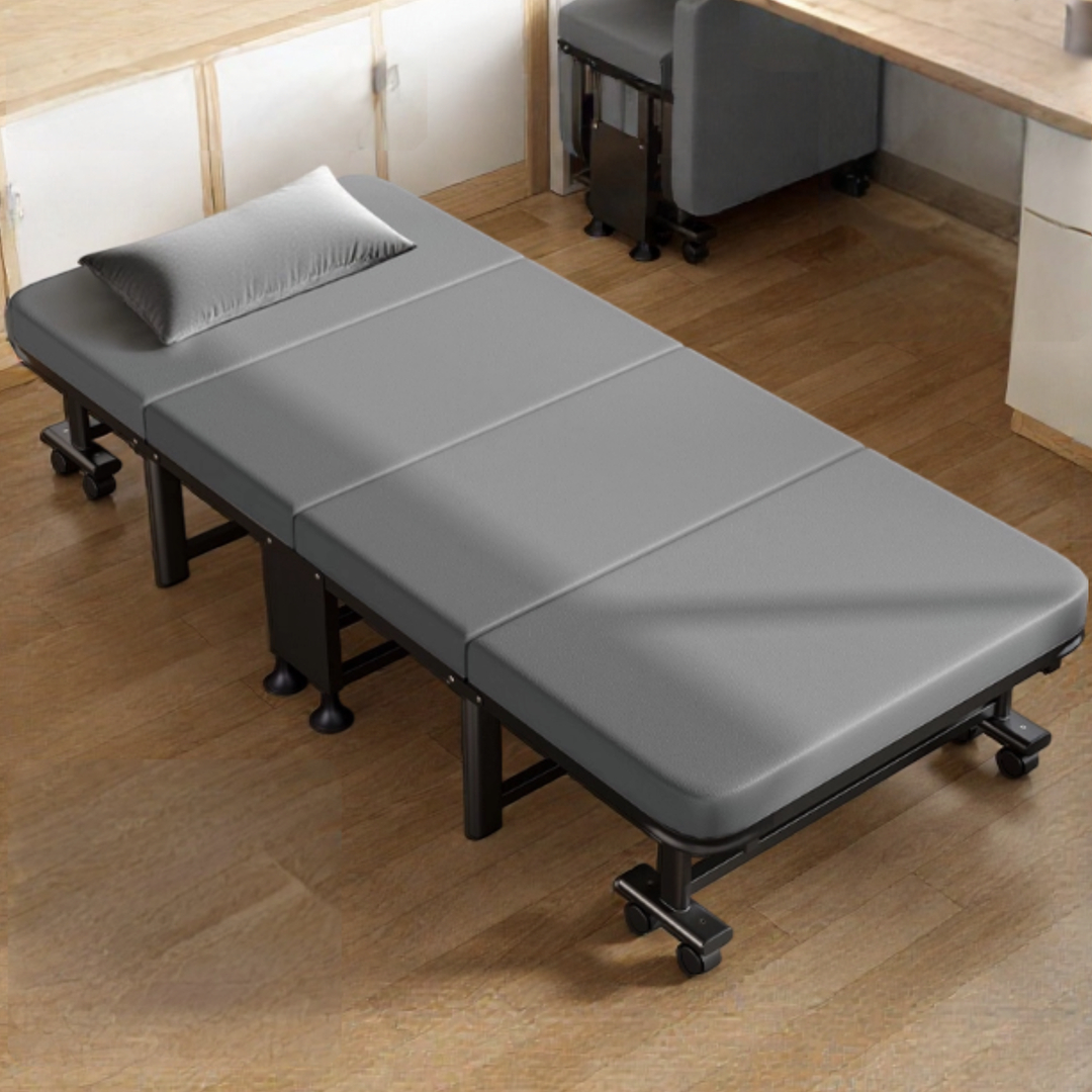 공간절약 4단 접이식 사무실 바퀴 달린 이동식 폴딩베드 D31, 그레이 104,500원