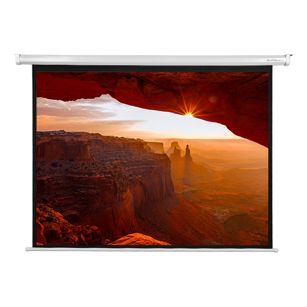 성지 SJ-BNC 전동스크린 대형 가정용 빔프로젝터 빔스크린 노출형 롤스크린 무선리모컨 포함 127,000원