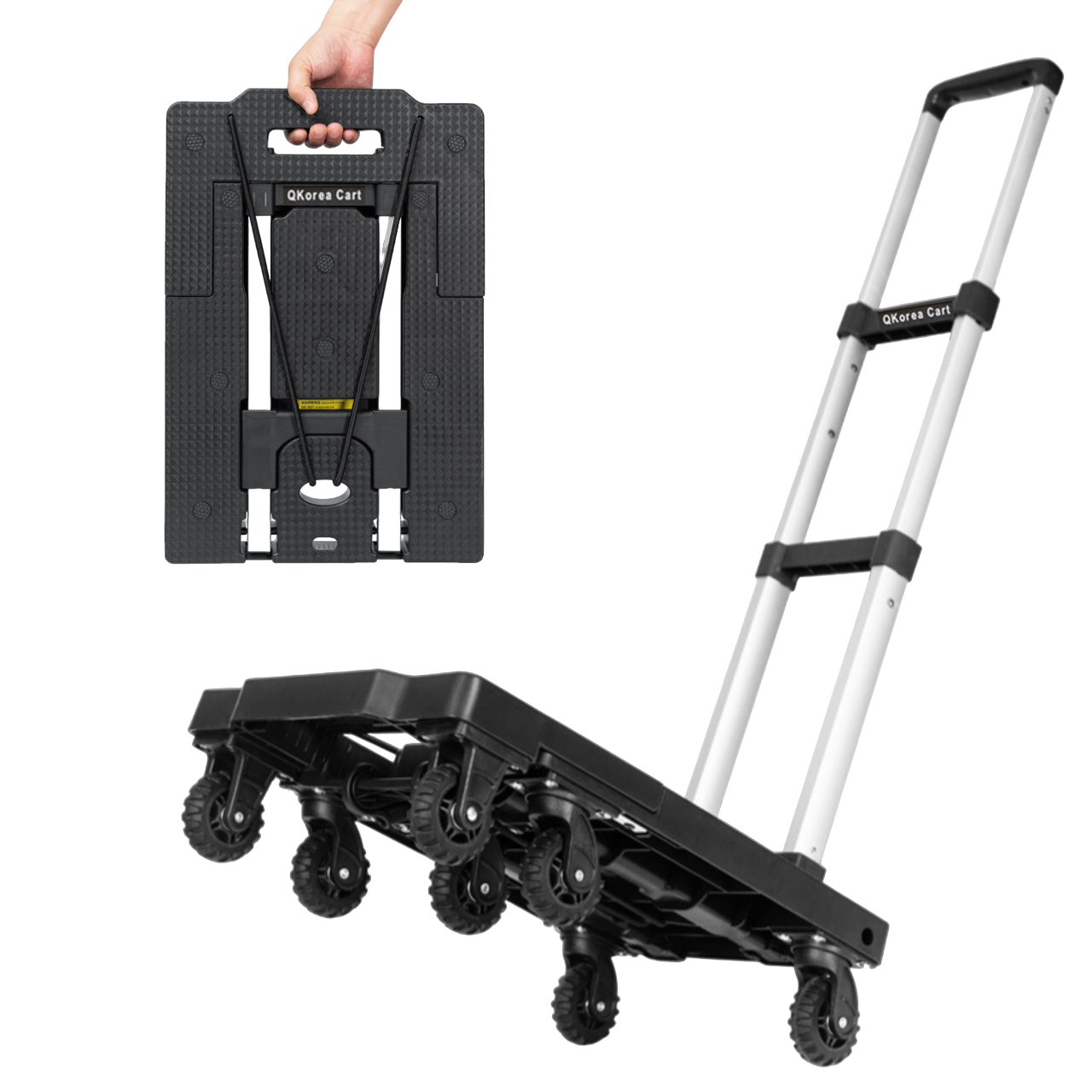 큐코리아 접이식 쇼핑 핸드카트 7바퀴 확장형 가정용 폴딩 손수레 구루마 38,000원