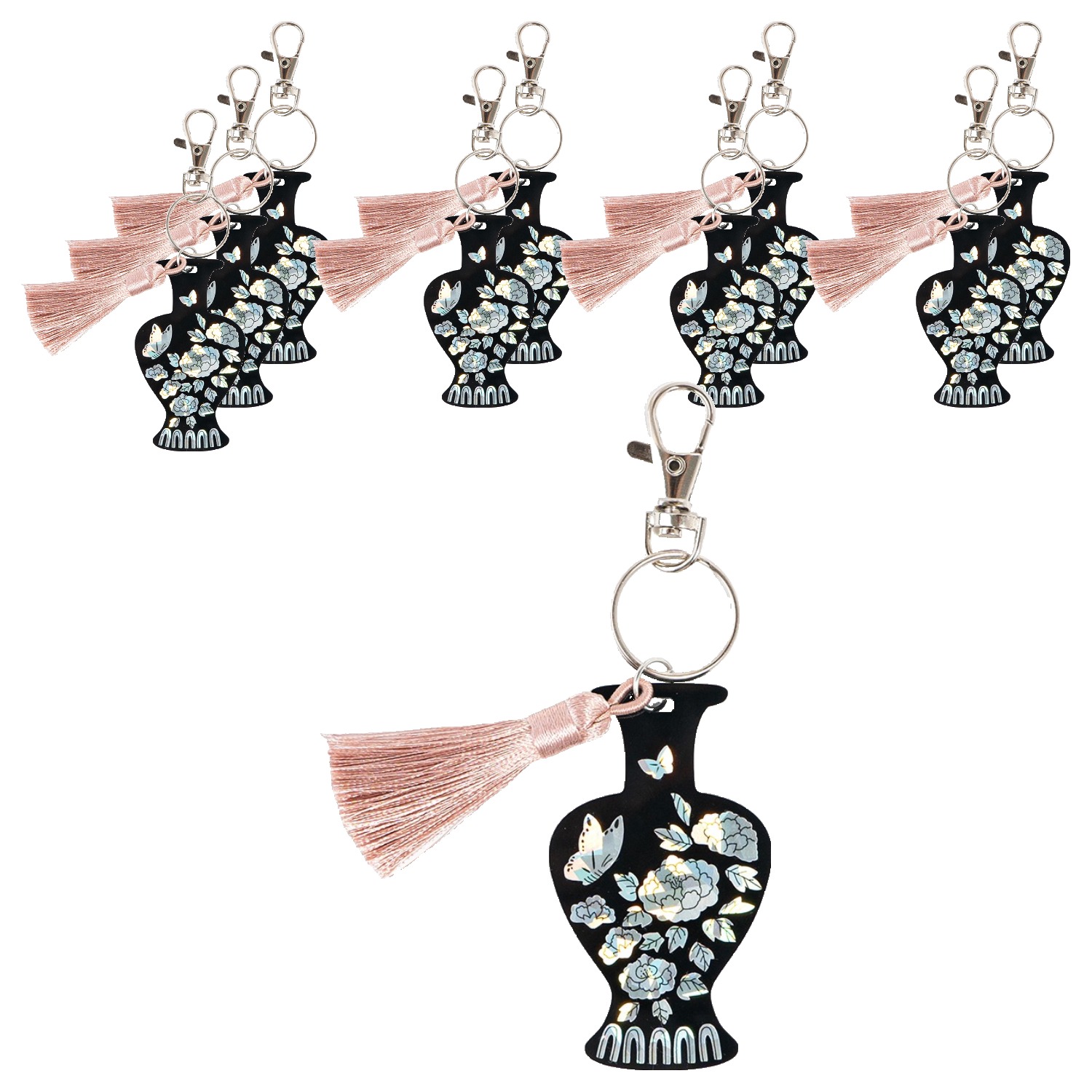 민화샵 자개 스티커 키링 모란 S240021B 24,450원