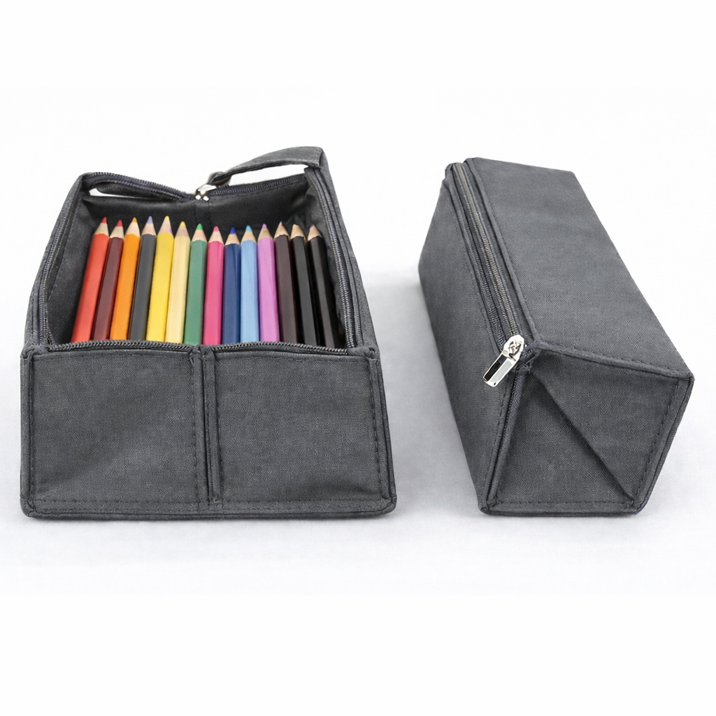 180도 오픈 트레이 대용량 필통 파우치, 1개, 중형2.0 그레이 16,900원