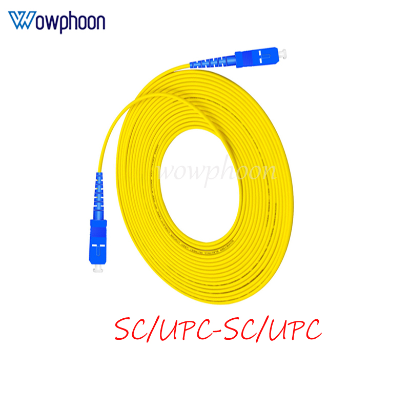 1M SC APC UPC FC APC 광섬유 패치 코드 3.0mm PVC G652D 섬유 점퍼 단순 SM FTTH 광 케이블 Fibra Optica 맞춤형 10,100원
