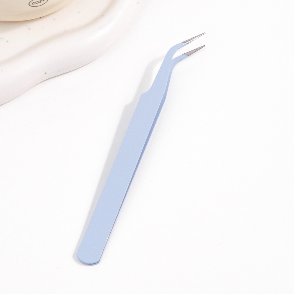 아이루리 핸디 페일 아이래쉬 집게 핀셋 샤프한 연장재료 곡선형 쌍테 유용한 뷰티 소품, 1개, 핸디페일아이래쉬집게 블루 6,400원