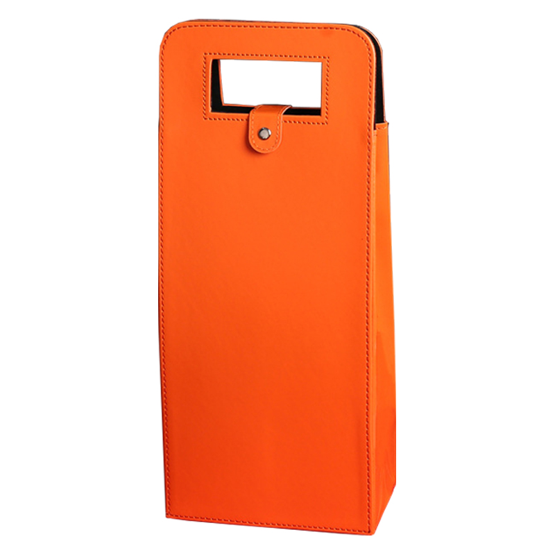 체리스팟 가죽 와인 캐리어 더블 와인 커버 파우치 주류 가방, 1개, 오렌지 12,400원