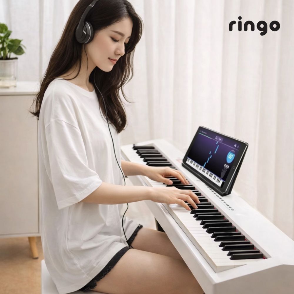 링고 전자피아노 88건반 블루투스 연동 / 전용스탠드 패키지, 1개, 화이트, 링고피아노+전용스탠드 패키지 209,000원