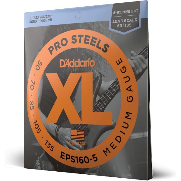 D Addario XL Pro Steels 베이스 기타줄 - EPS170-5 5줄 롱스케일 일반광, 45-130 68,000원