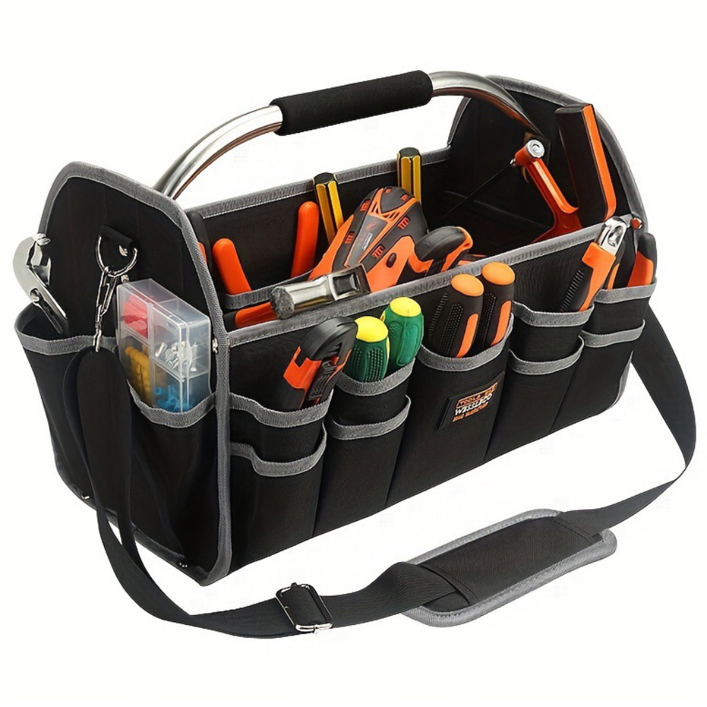 toolkick 오픈형 공구가방 크로스백 휴대용 공구함 세차 툴백 오픈형 공구통 연장가방, 1개 39,900원