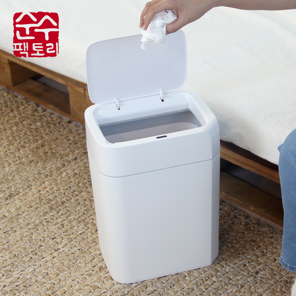 순수팩토리 저소음 스마트 대용량 자동휴지통 단일상품/세트구성 19,900원