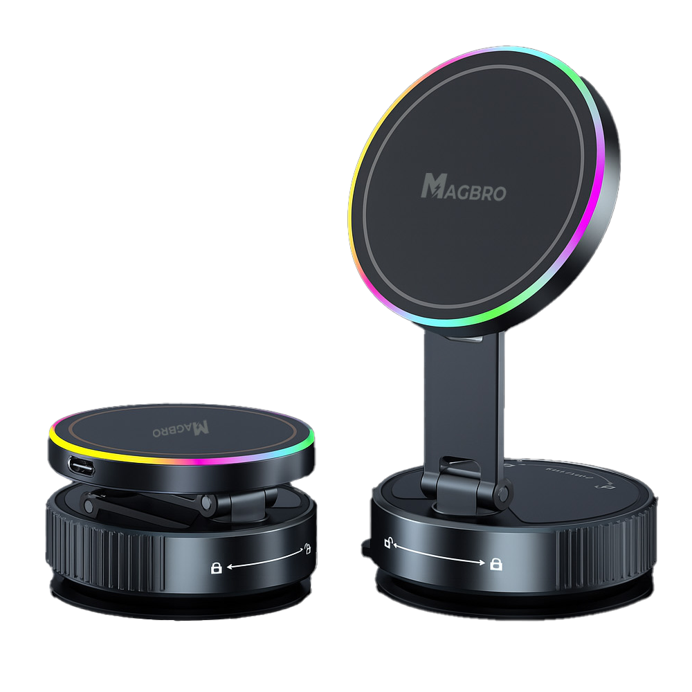 아이폰 맥세이프 무선 충전 거치대 15W 고속 메탈 프리미엄 맥브로, 메탈블랙 28,500원