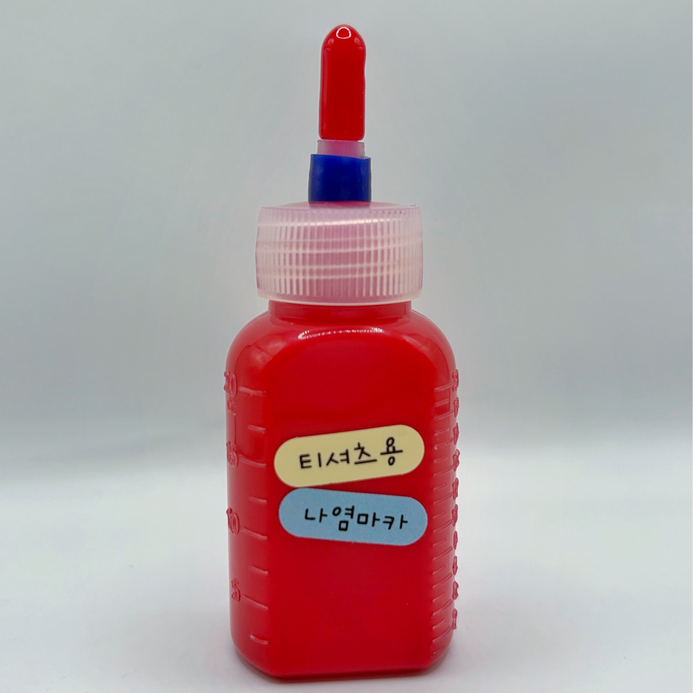 퍼니 패브릭 마카펜 검정 티셔츠용 패브릭 전용 DIY 마커, 1개, Red 20ml, 현재가 8,900원