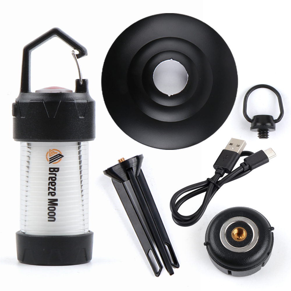 브리즈문 프리즘 캠핑 LED 랜턴 + 자석홀더 + 충전 케이블 + 고리 + 골제로 갓 쉐이드 + 삼각 스탠드 풀세트 35,800원