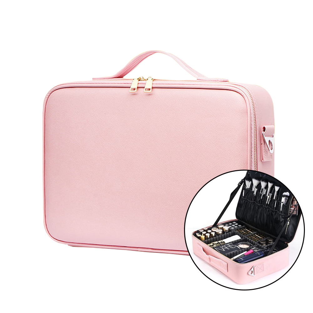 라몽 메이크업박스 멀티가방 크림핑크 칸막이 조절가능 미용시술재료 여행용 출장용 24,810원