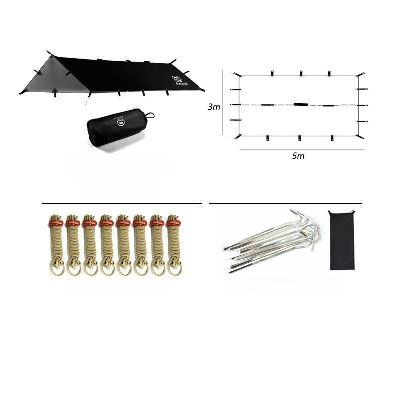 아릭시 타프 캠핑용 헥사타프 블랙코팅 육각 실버코팅 그늘막 102,700원