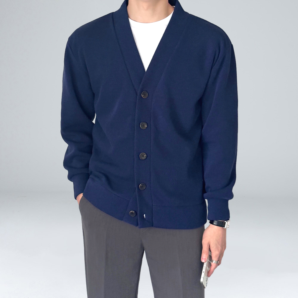 이브 남자 니트 가디건 간절기 사무실 출근룩 빅사이즈 아우터 M-5XL (6092-1) 62,190원