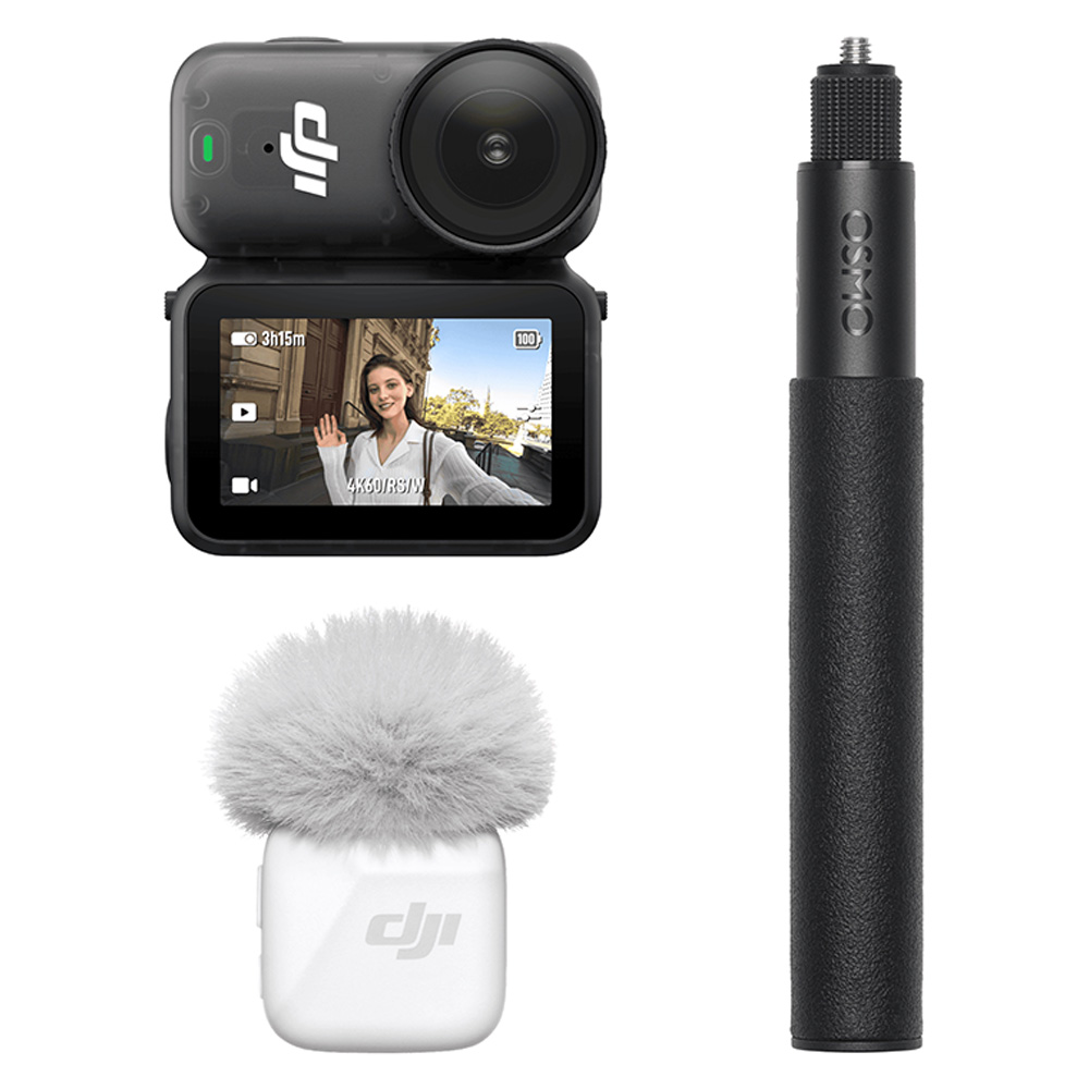 DJI Osmo Nano 스탠더드 콤보 액션캠 128GB + 인비저블 셀피 스틱 70cm + Mic Mini 송신기 세트, DJI Osmo Nano(128GB), 단일 색상(액션캠, 스틱), 아크틱 화이트(송신기) 466,900원