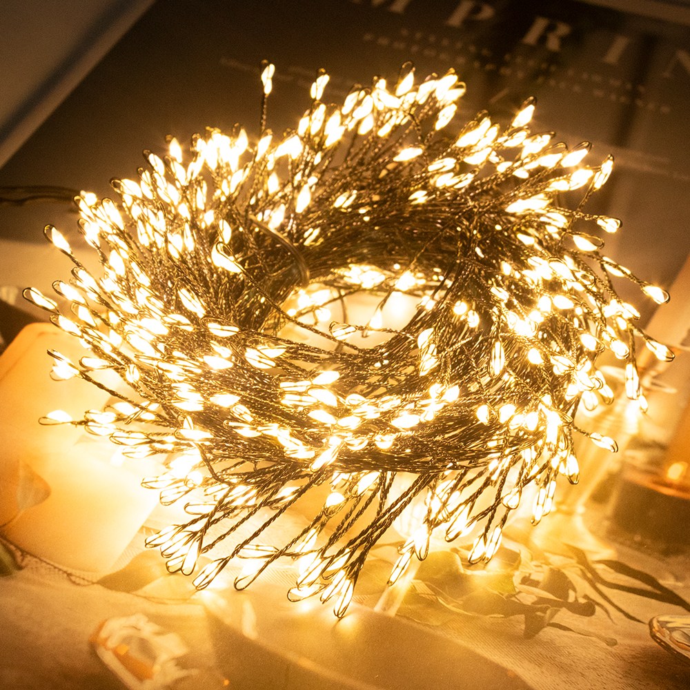 트림 LED 지네전구 200구 + 어댑터 + 리모컨 + 연장선 세트 크리스마스 트리전구 5M 와이어 조명 17,500원