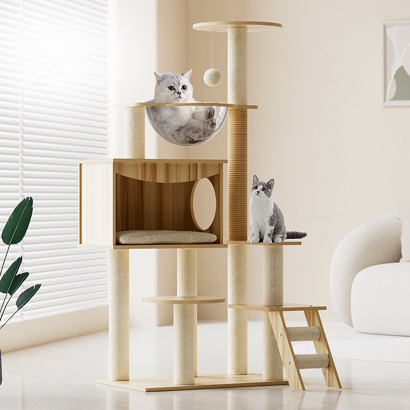 방일 실용적인 튼튼한 다기능 캣타워 세트 실내용 고양이 놀이기구 39,900원