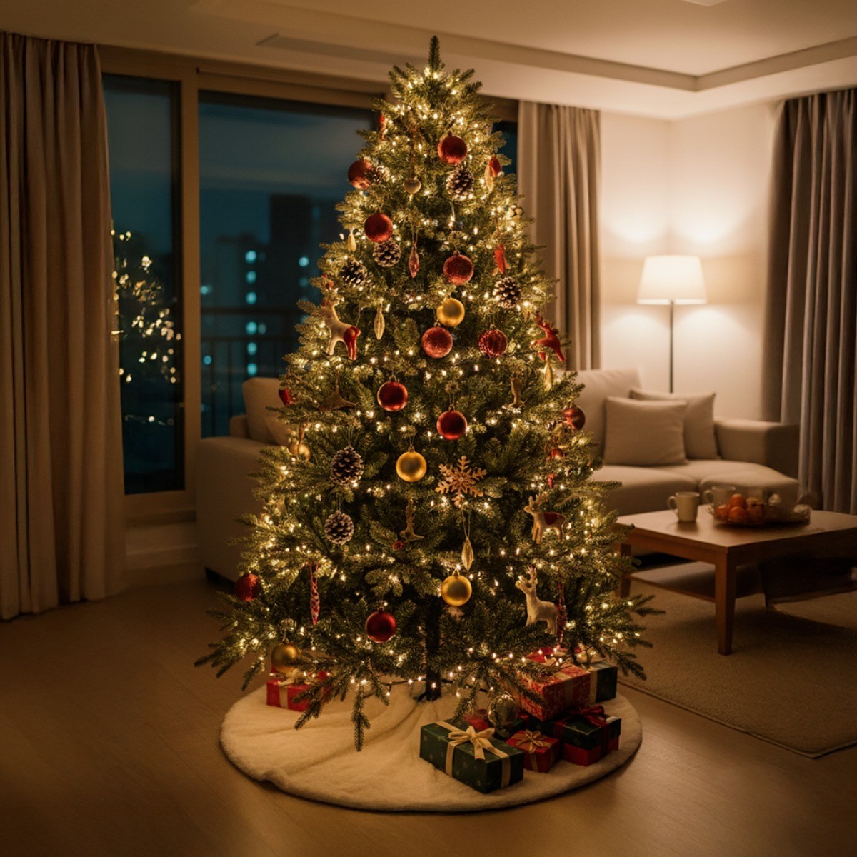 [크라운트리] 크리스마스 프리미엄 리얼 전나무 대형 트리 (보관가방 or 러그 랜덤 사은품) 168,000원