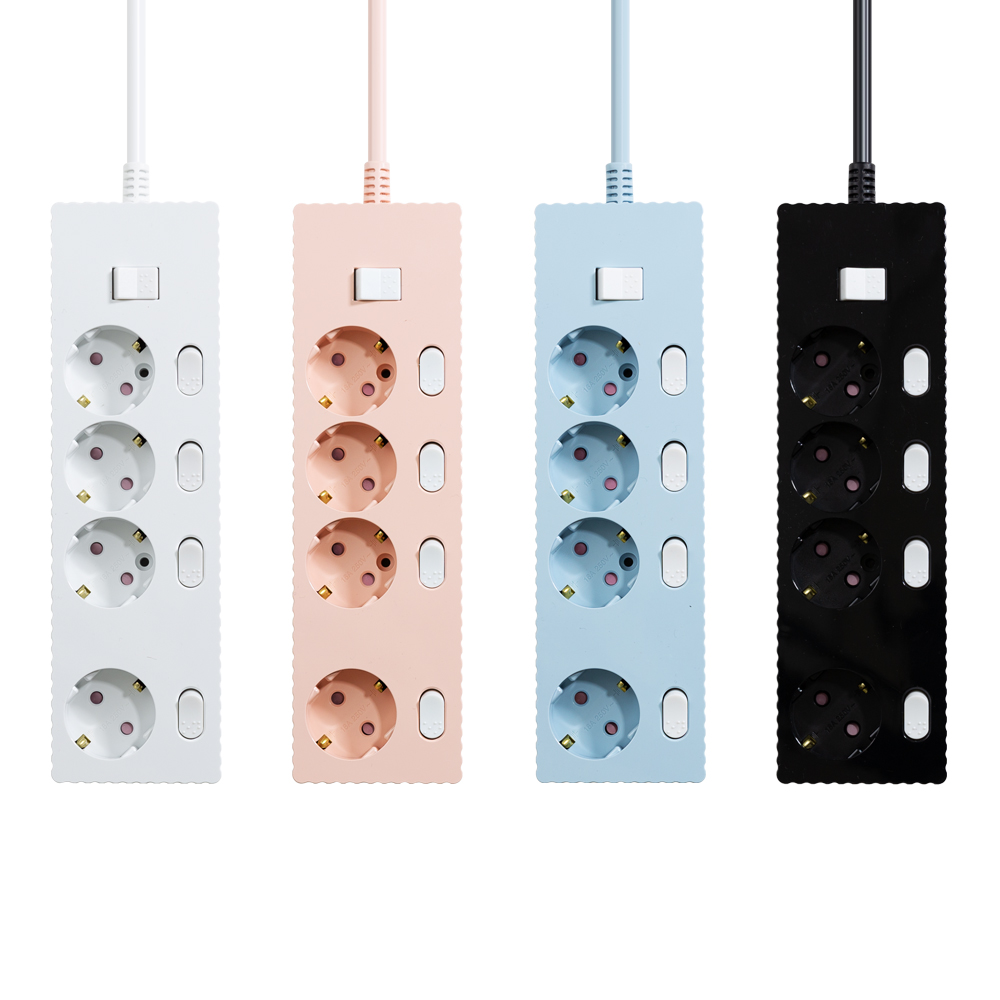 쿠폰19% 파워존 자동소화 웨이브 멀티탭 콘센트 화재예방 개별 절전 과부하차단 4구 37,400원