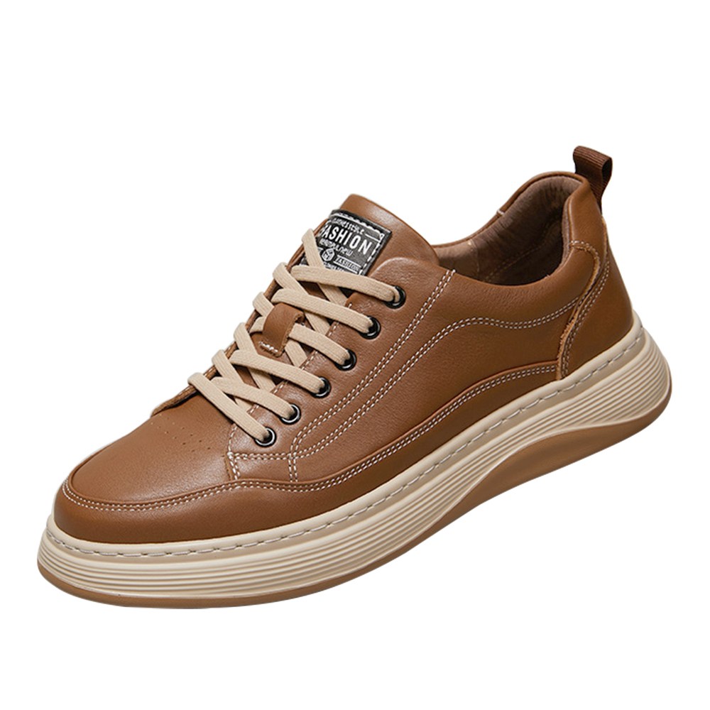 [ 보이앤맨 ] 남자 천연 소가죽 스니커즈 운동화 남성 편한 신발 캐주얼화 슈즈  (사이즈 245/250/255/260/265/270/275) 92,900원