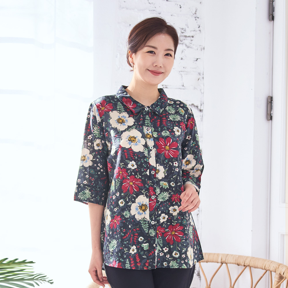 가볍고시원한인견여성오픈셔츠7부블라우스 29,900원