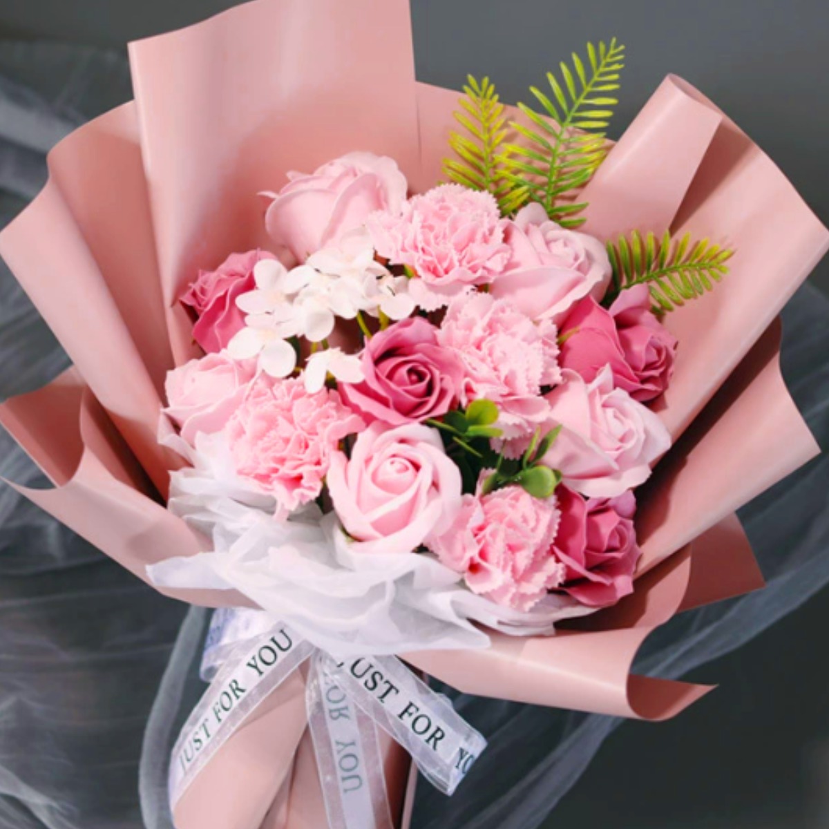 [ 특가판매 ] 비누꽃 장미 꽃다발 + 쇼핑백 MJS JOYFUL, 1세트, 상세설명참고 15,900원