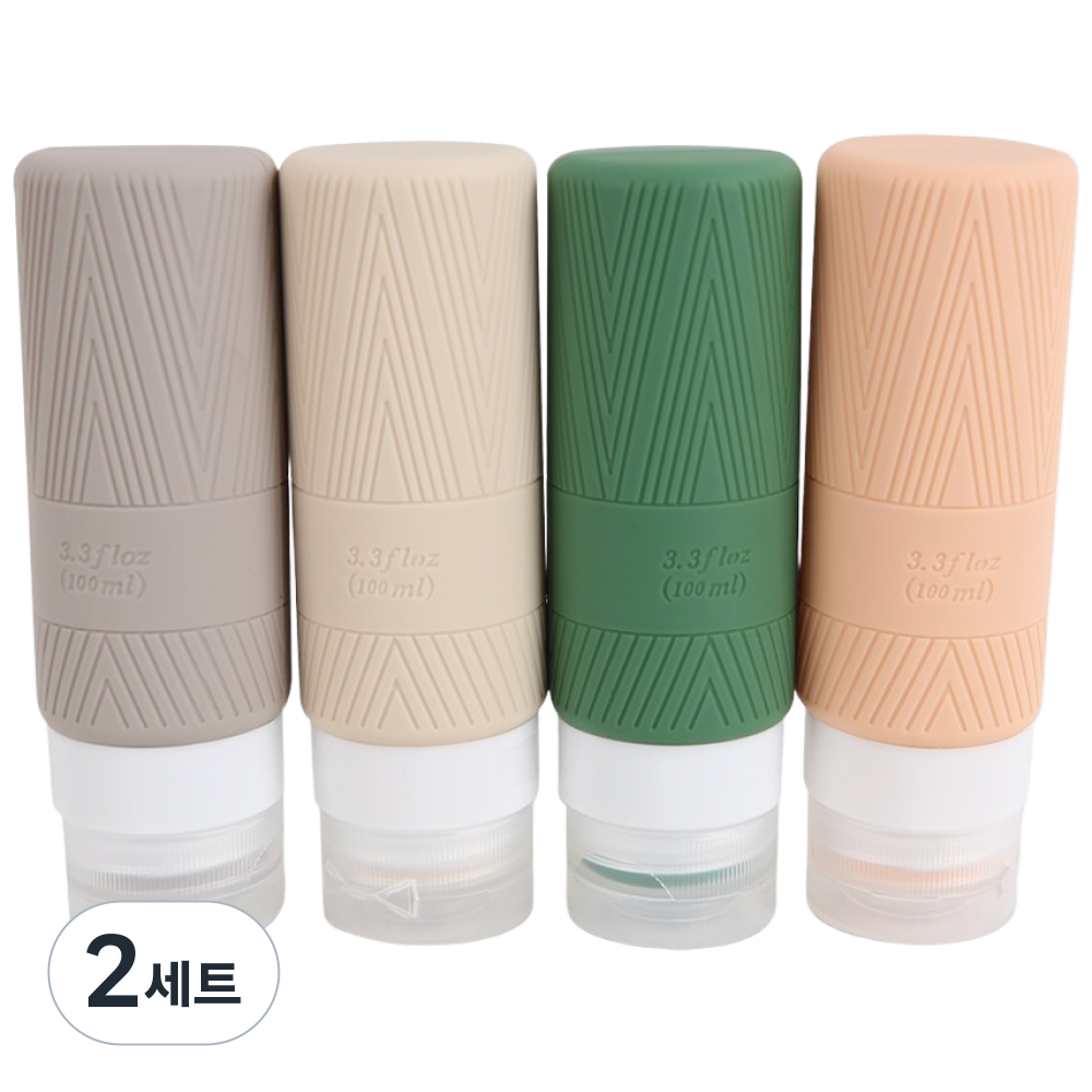 3중 안전캡 실리콘 튜브 여행용 공병 세트 기내용 리필용기 17,410원